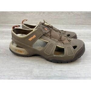 Teva Butano 2 Women's Sandal Slingback Hiking Sport Footbed Leather 7 Brown Shoe